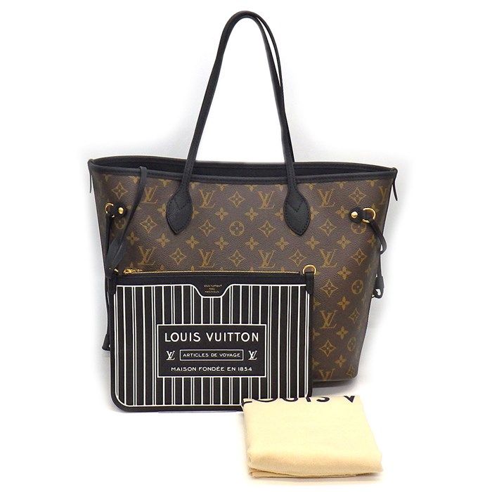 Louis Vuitton Reversible Neverfull MM Tote - Noir & Brown Monogram