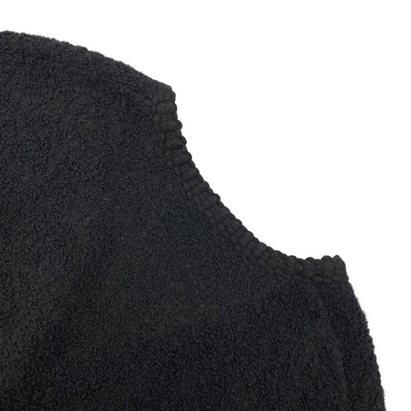 Miu Miu Lettered Patch Cardigan in Black Wool - Size 40