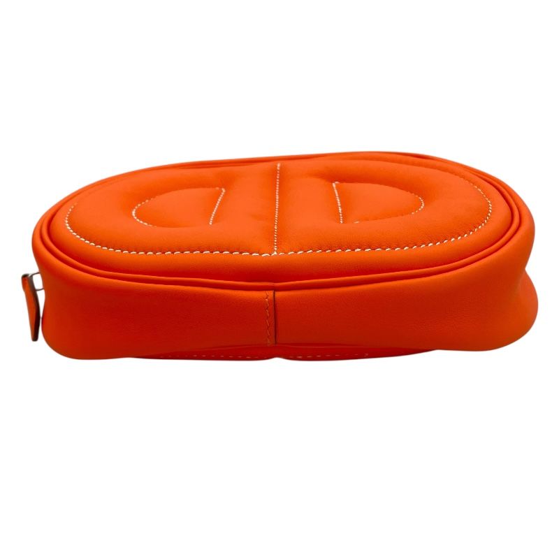 HERMES In The Loop Verso B刻 Orange Mini An/ Rose Azalee Shoulder Bag