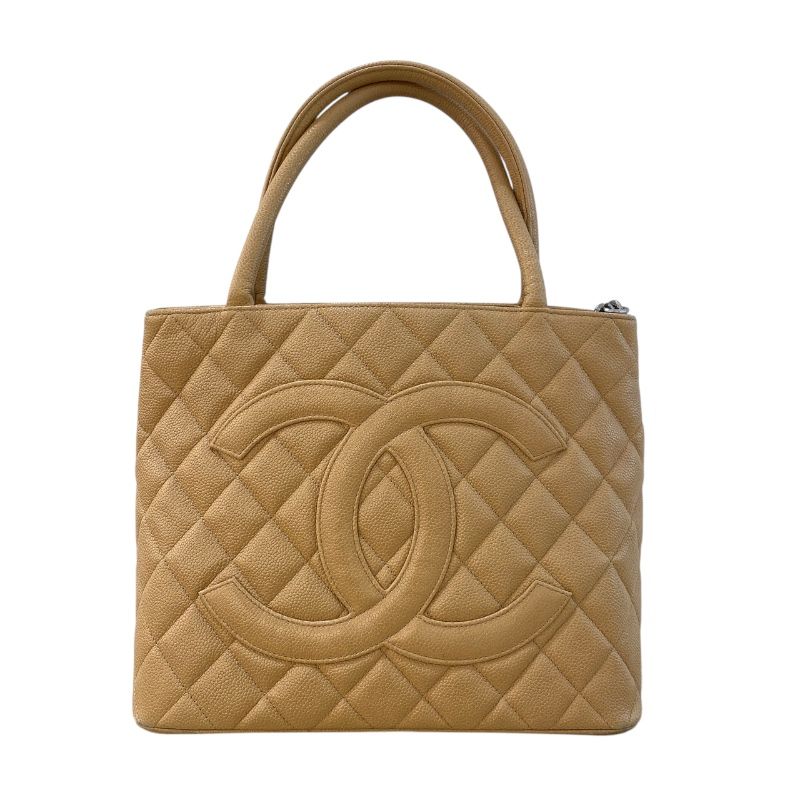 CHANEL Reissue Tote A01804 Beige Caviar Leather Handbag