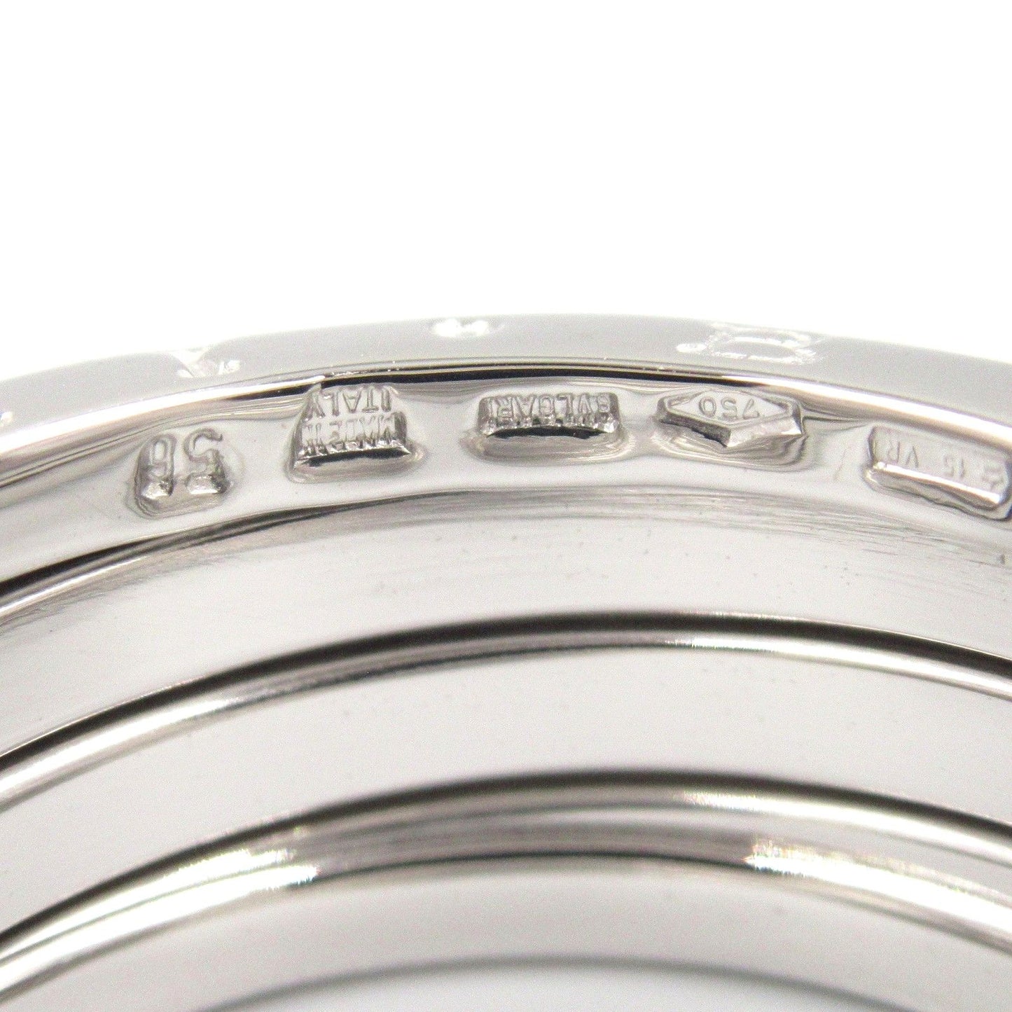 BVLGARI B-zero1 3-Band Ring in K18 White Gold - Timeless Elegance