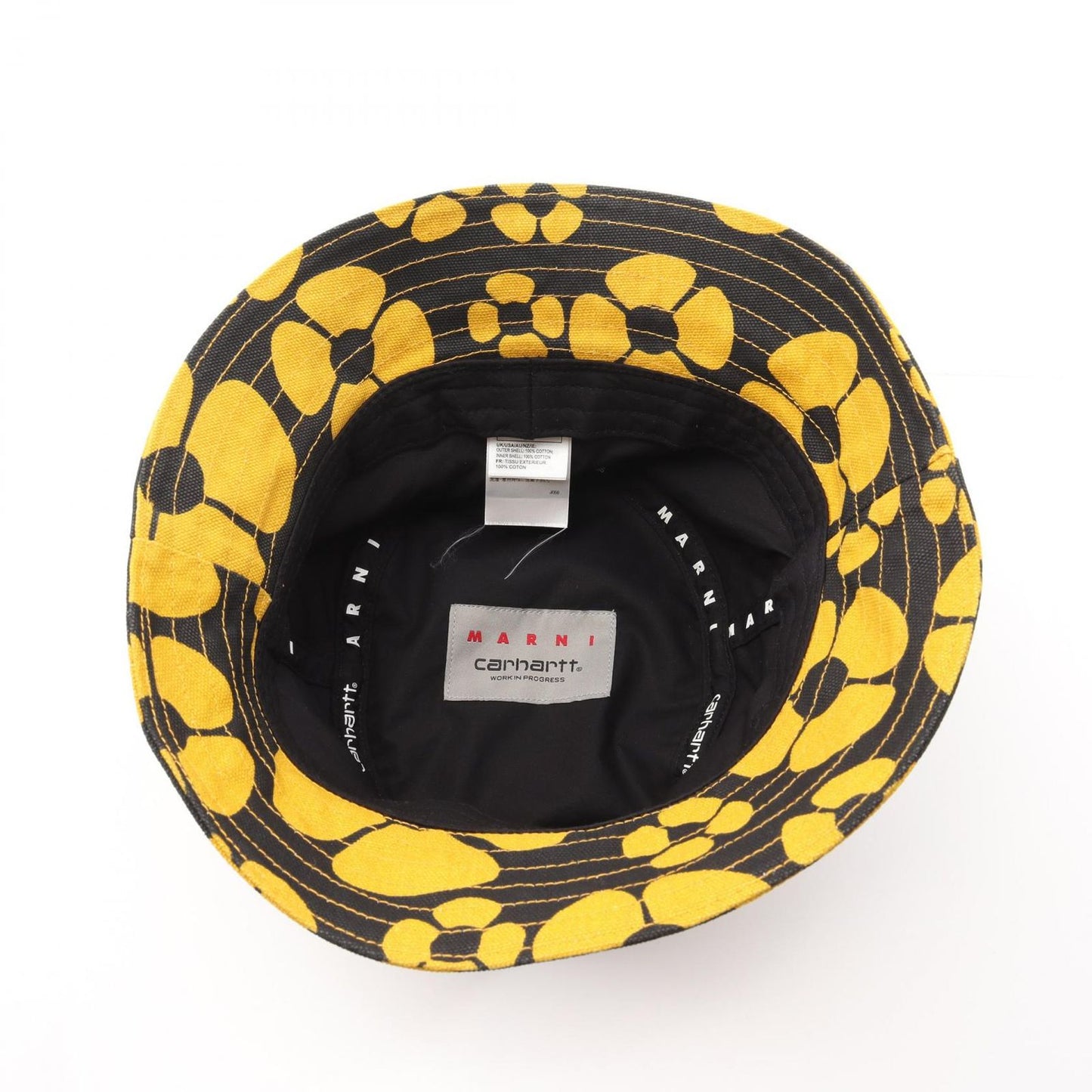 MARNI x CARHARTT Black Bucket Hat - Exclusive Collaboration