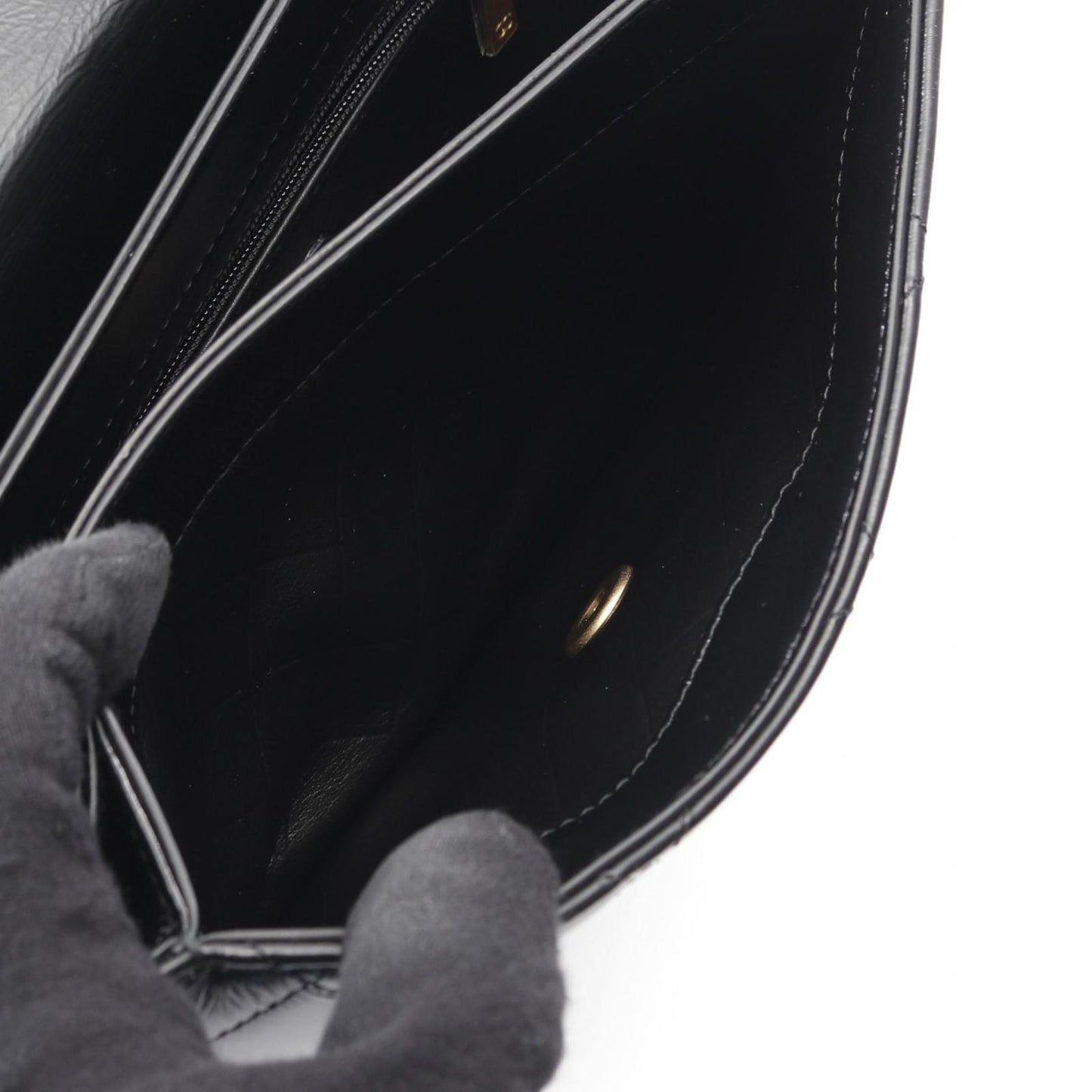 CHANEL Matelassé Shoulder Bag AS2485 in Black Leather