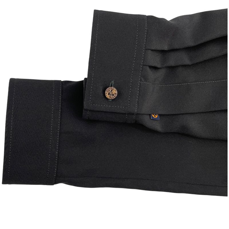 Louis Vuitton Asymmetrical Belt Dress in Black Silk - Size 34