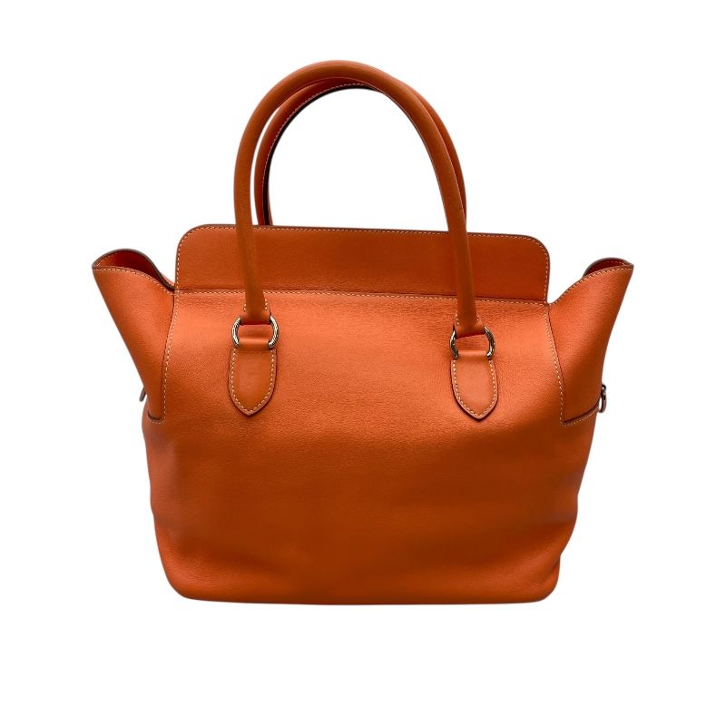 HERMES Toolbox 26 Flamingo Swift Leather Shoulder Bag