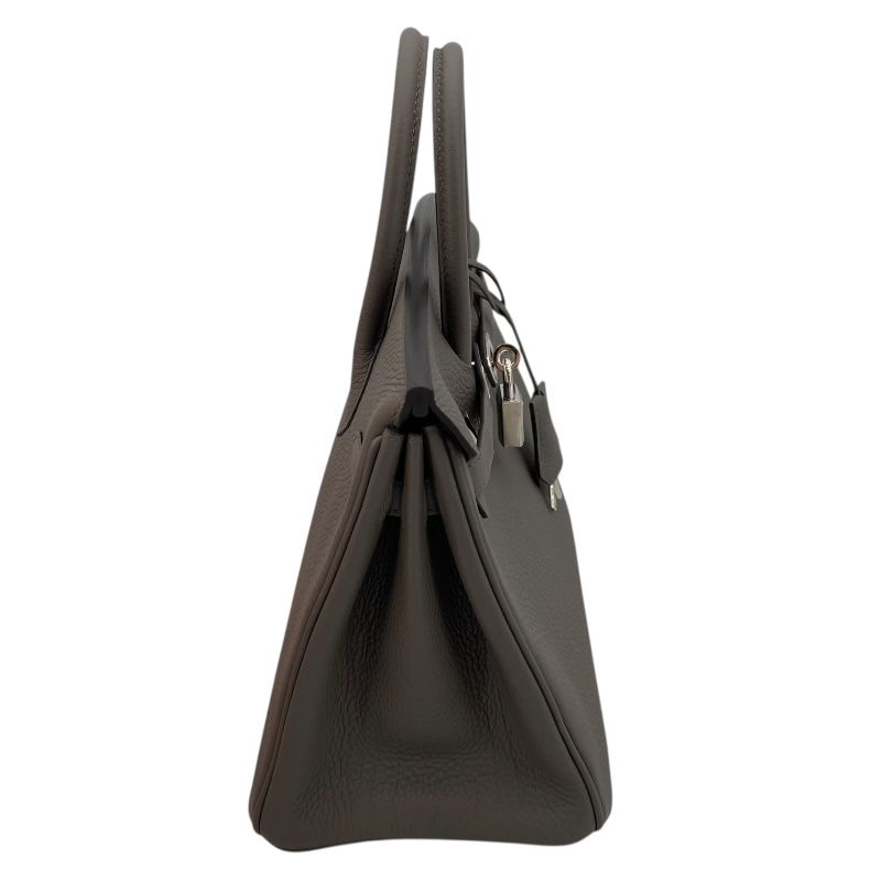 HERMES Birkin 25 U Stamp Etain/Silver Hardware Handbag