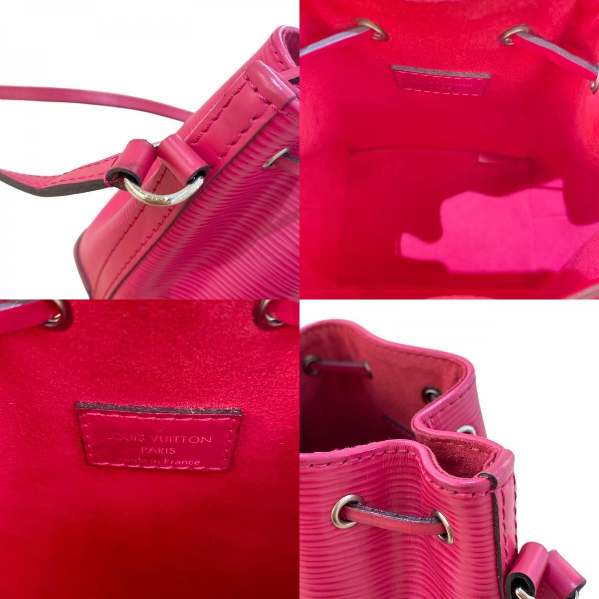 Louis Vuitton Nano Noe M42573 Pink Epi Leather Shoulder Bag