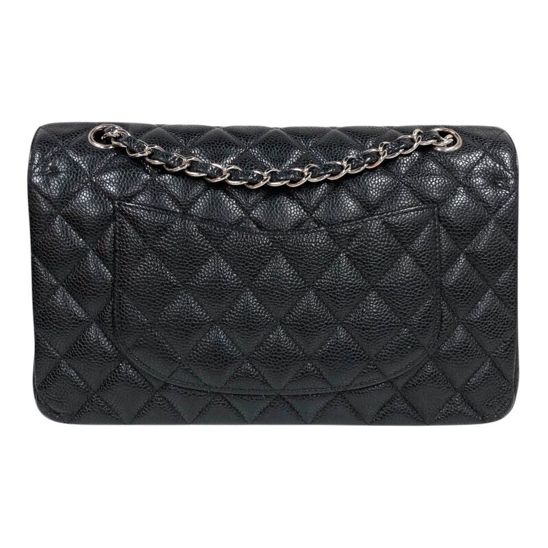 CHANEL Matelassé 25 Black Caviar Leather Shoulder Bag