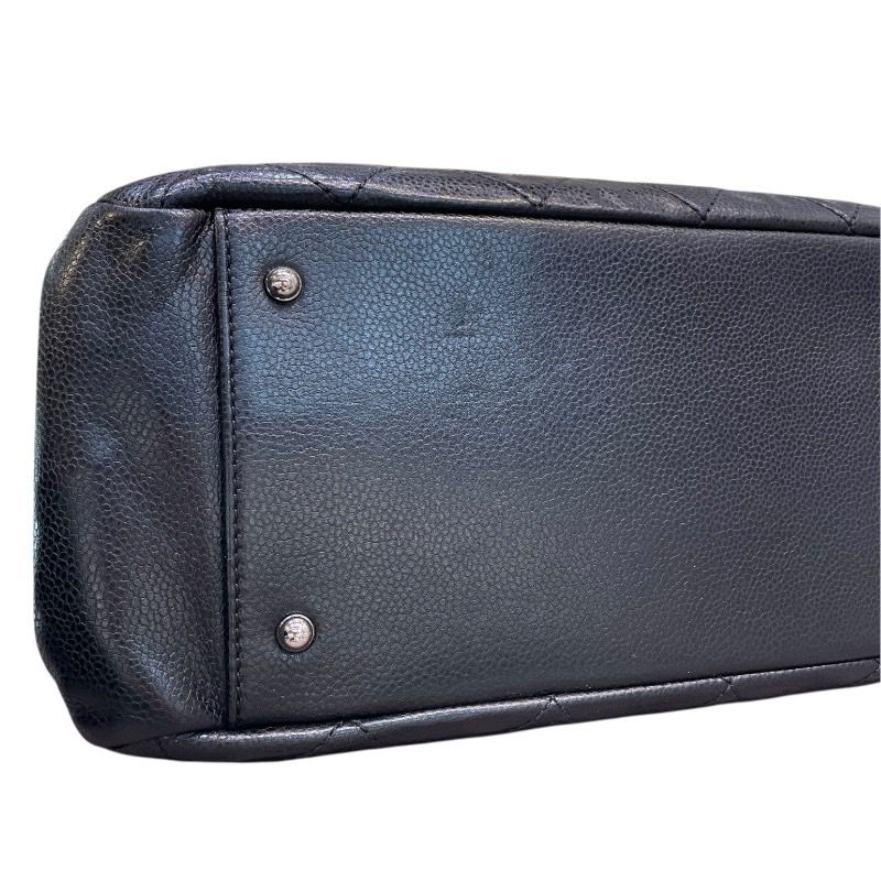 CHANEL Coco Mark Chain Tote - Black Caviar Leather