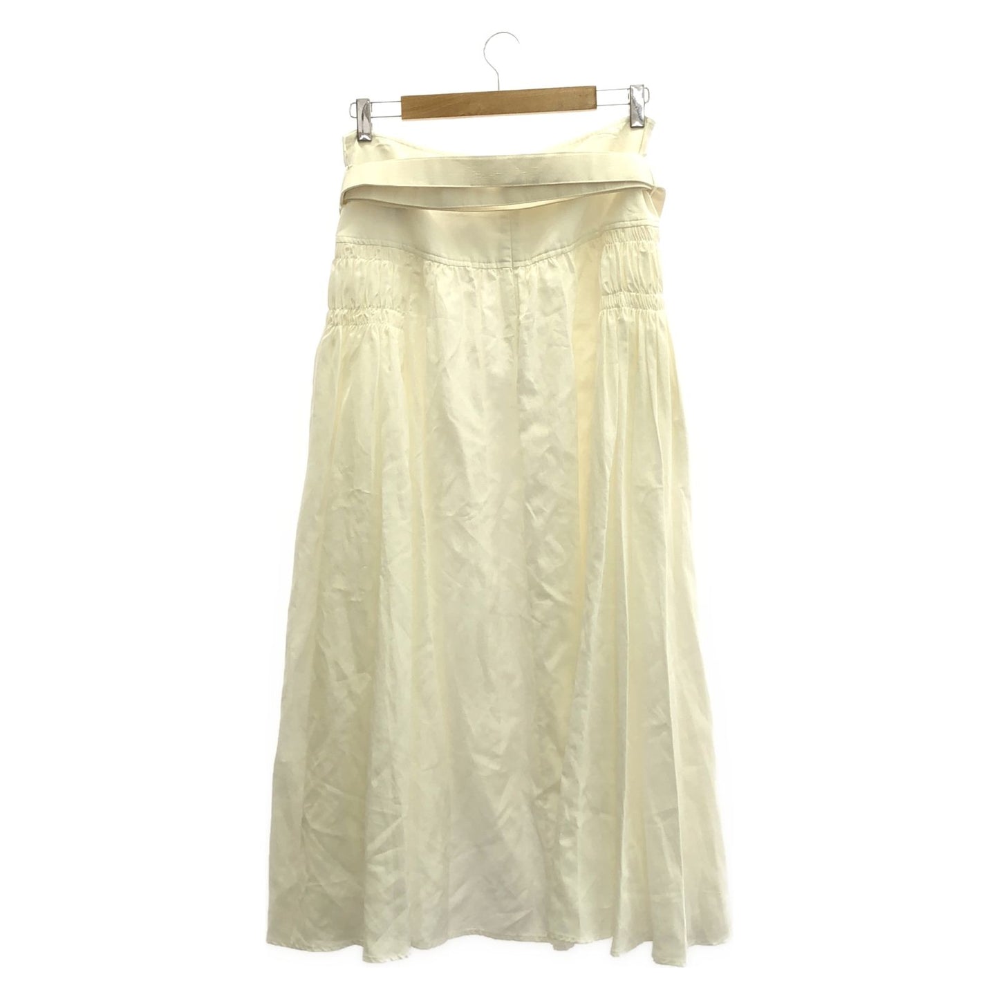 JIL SANDER Elegant White Rayon Skirt - Size 38