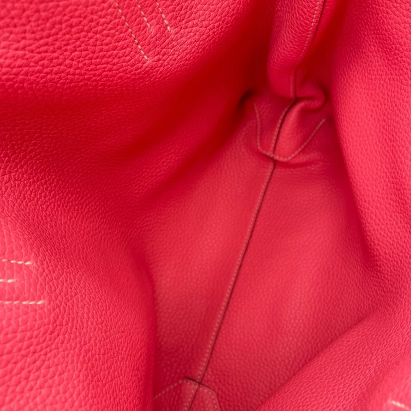 HERMES Double Sens 28 Tote Bag in Sesame/Rose Azalee