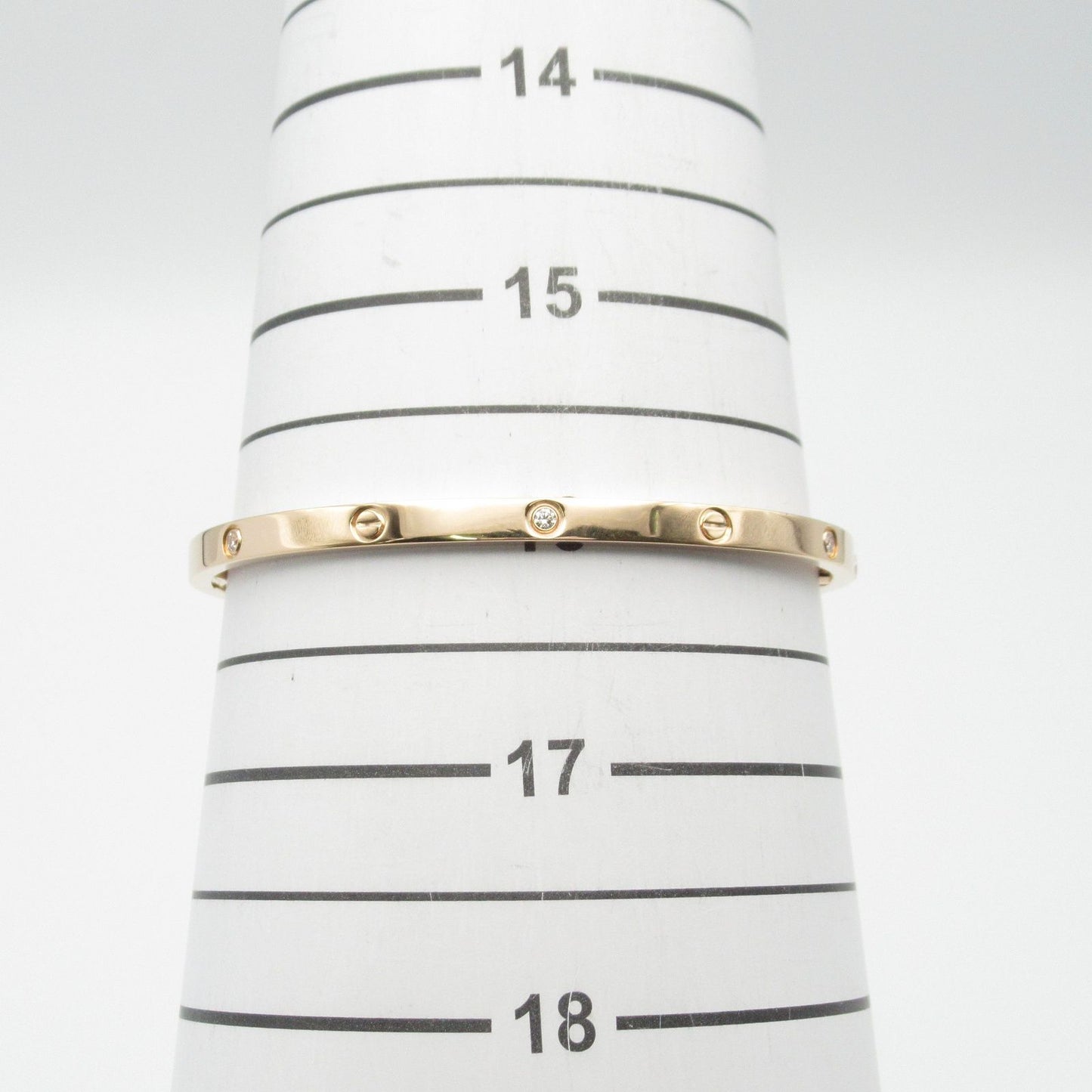 Cartier Love Bracelet SM 6PD in 18K Pink Gold with Diamonds