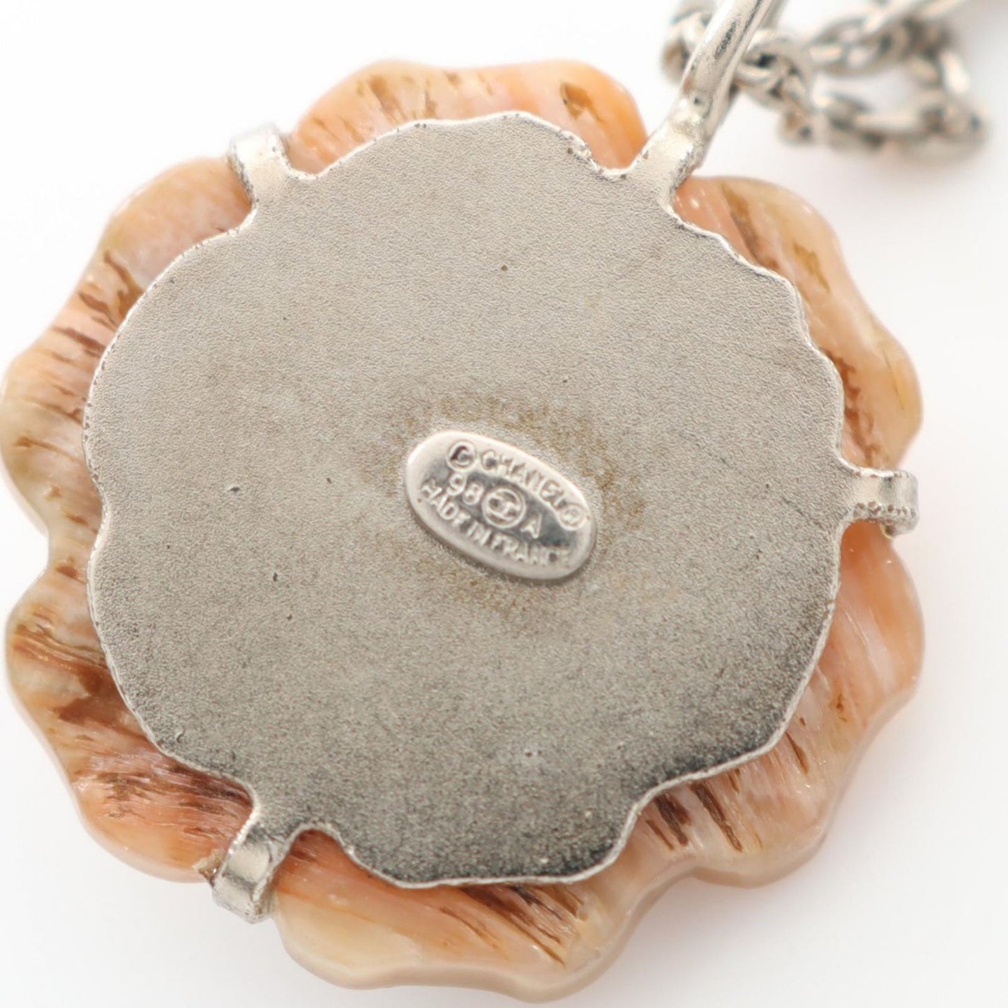 CHANEL Camellia Necklace in Beige Stainless Steel - Exquisite Elegance