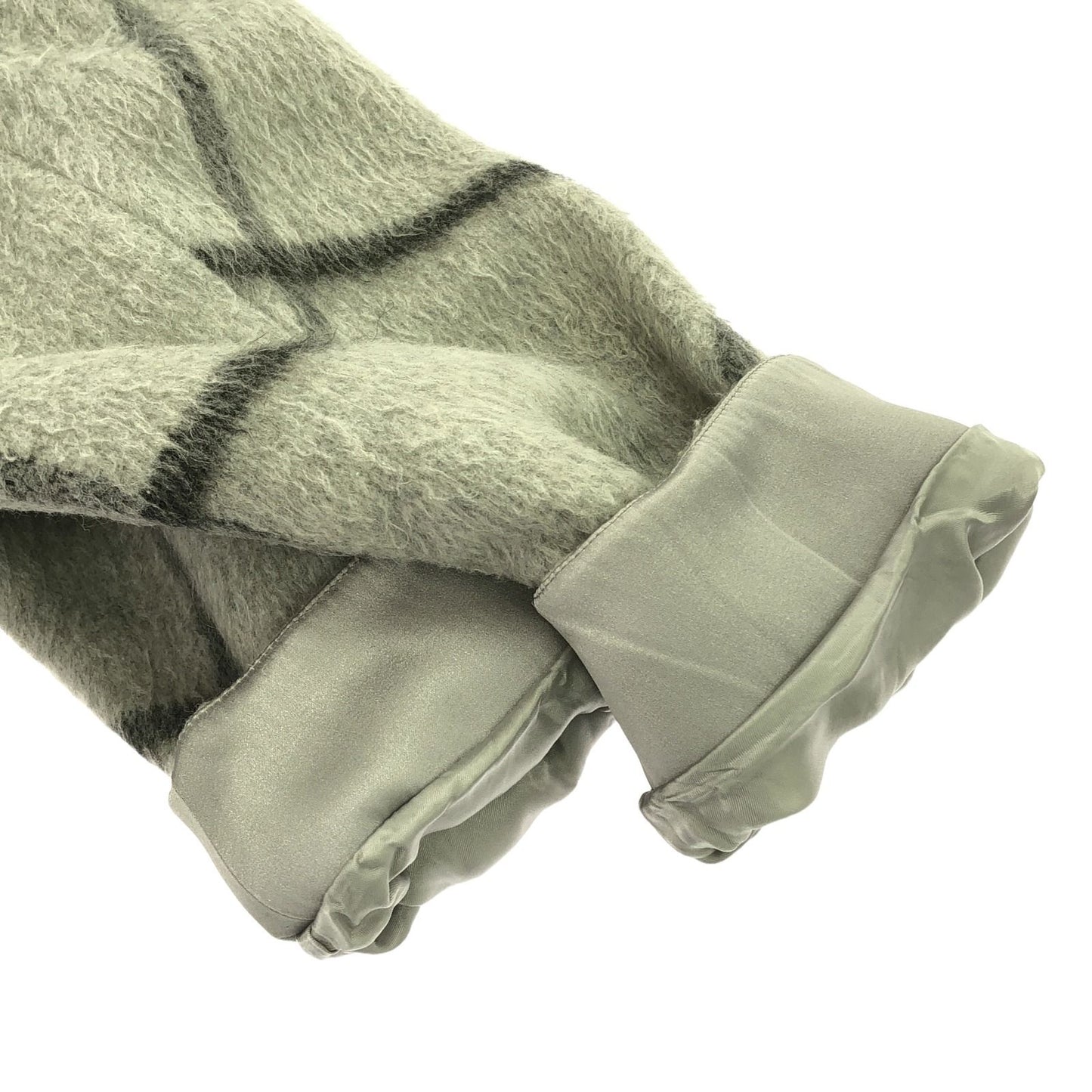 FOXEY NEW YORK Gray Wool Check Coat - Timeless Elegance