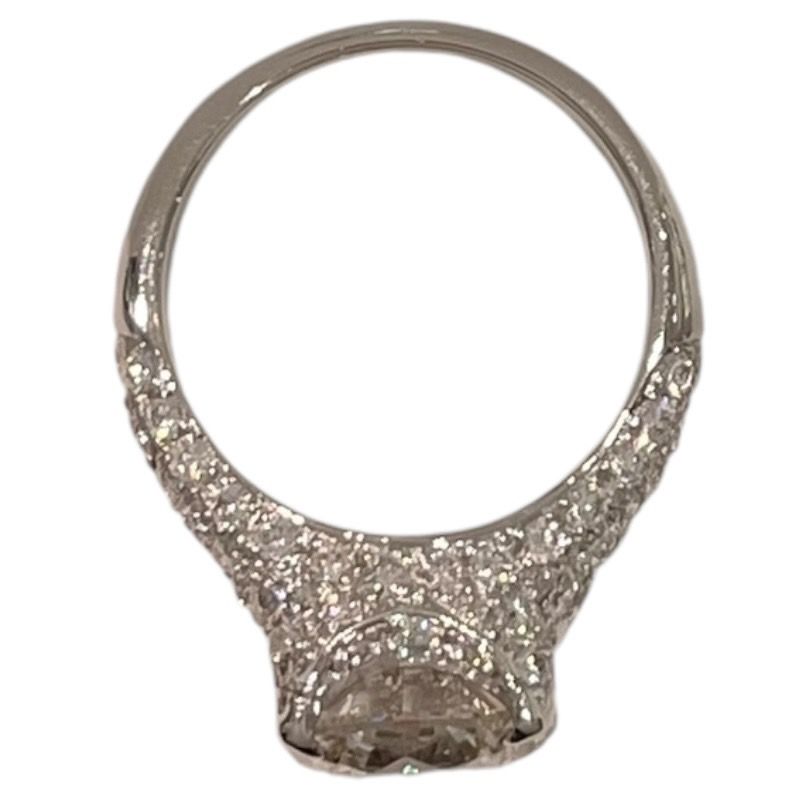 Exquisite Platinum Diamond Ring - 4.007ct Center Stone