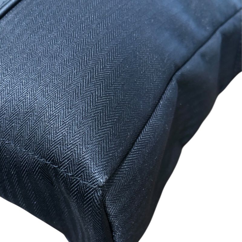 HERMES Acapulco Pochette Bandoulière MM Black Canvas/Leather