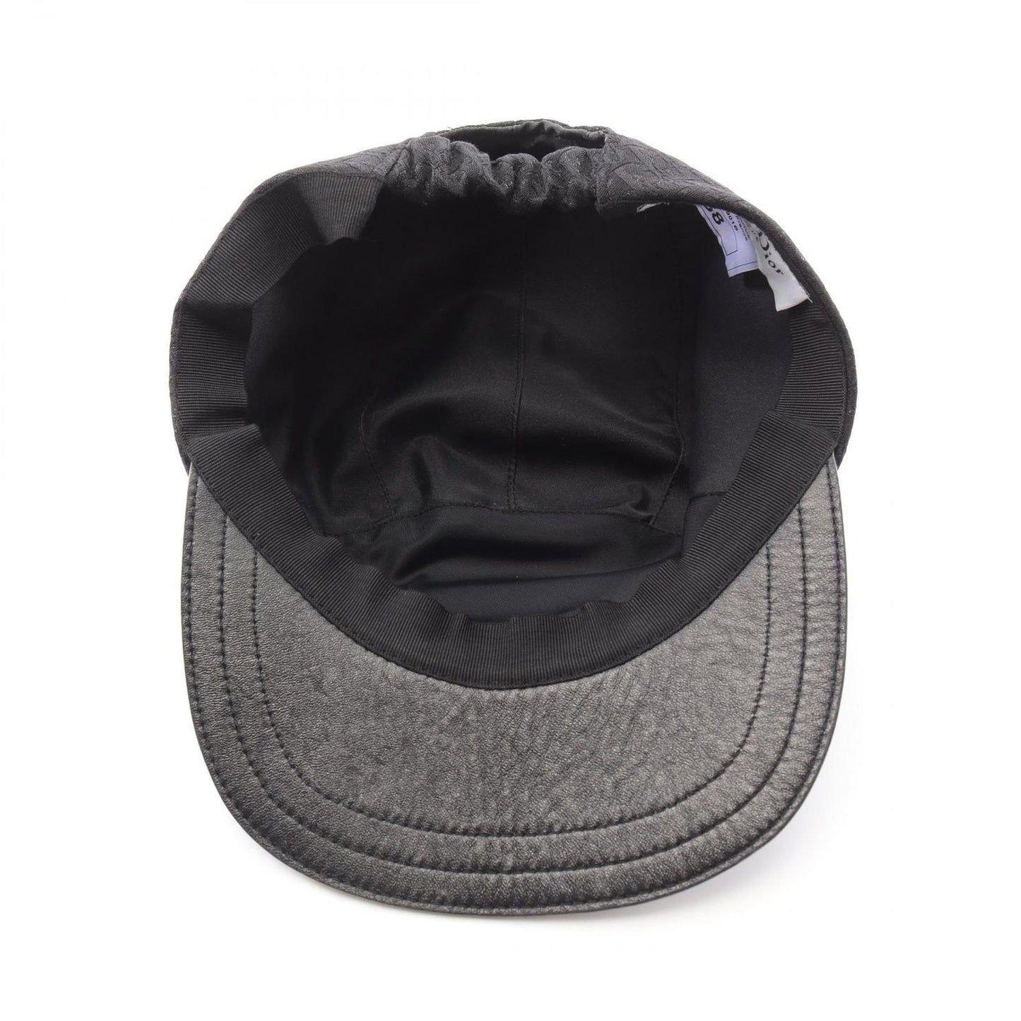 Dior Oblique Galliano Leather Cap - Timeless Elegance