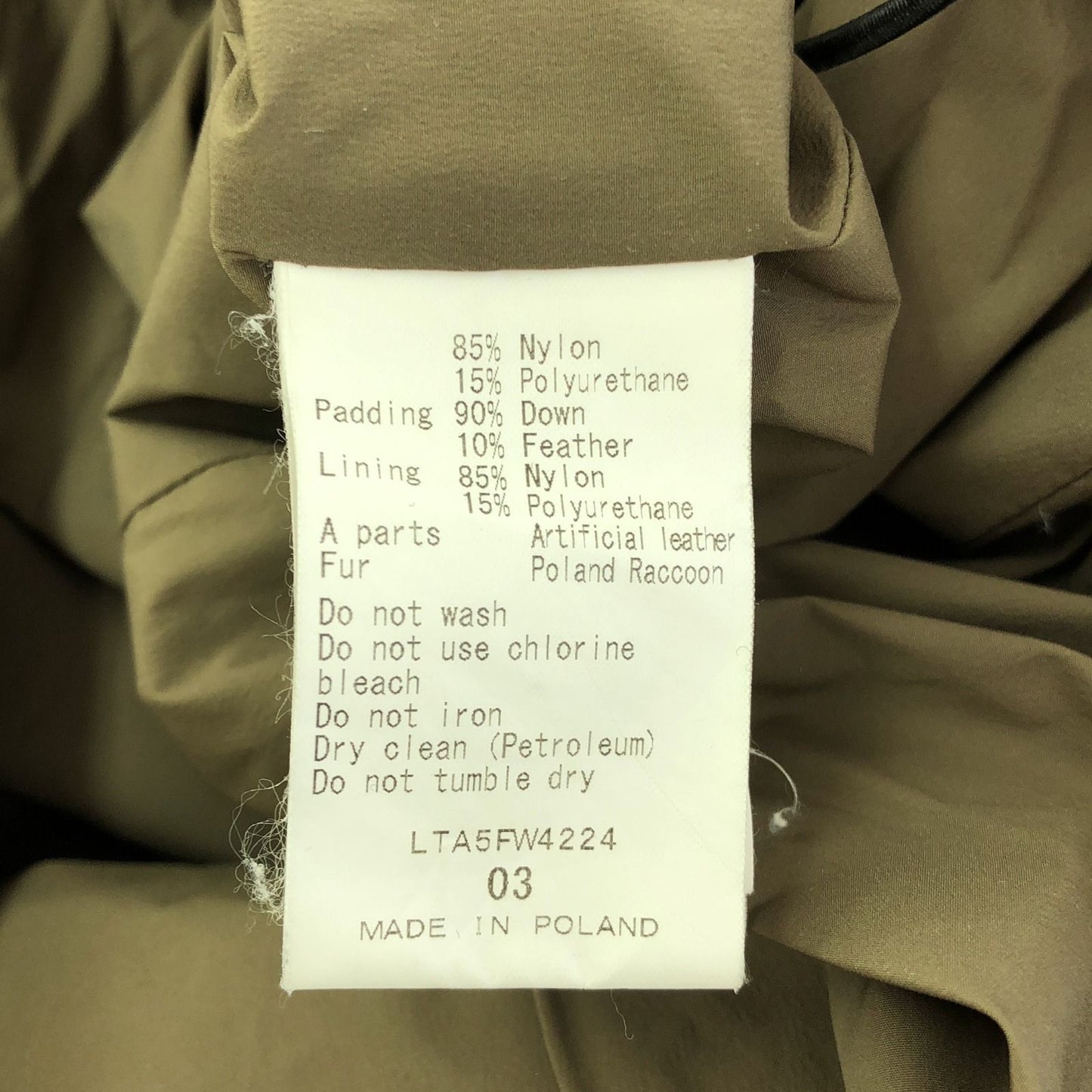 TATRAS Women's Down Coat in Olive Green - Exquisite Craftsmanship