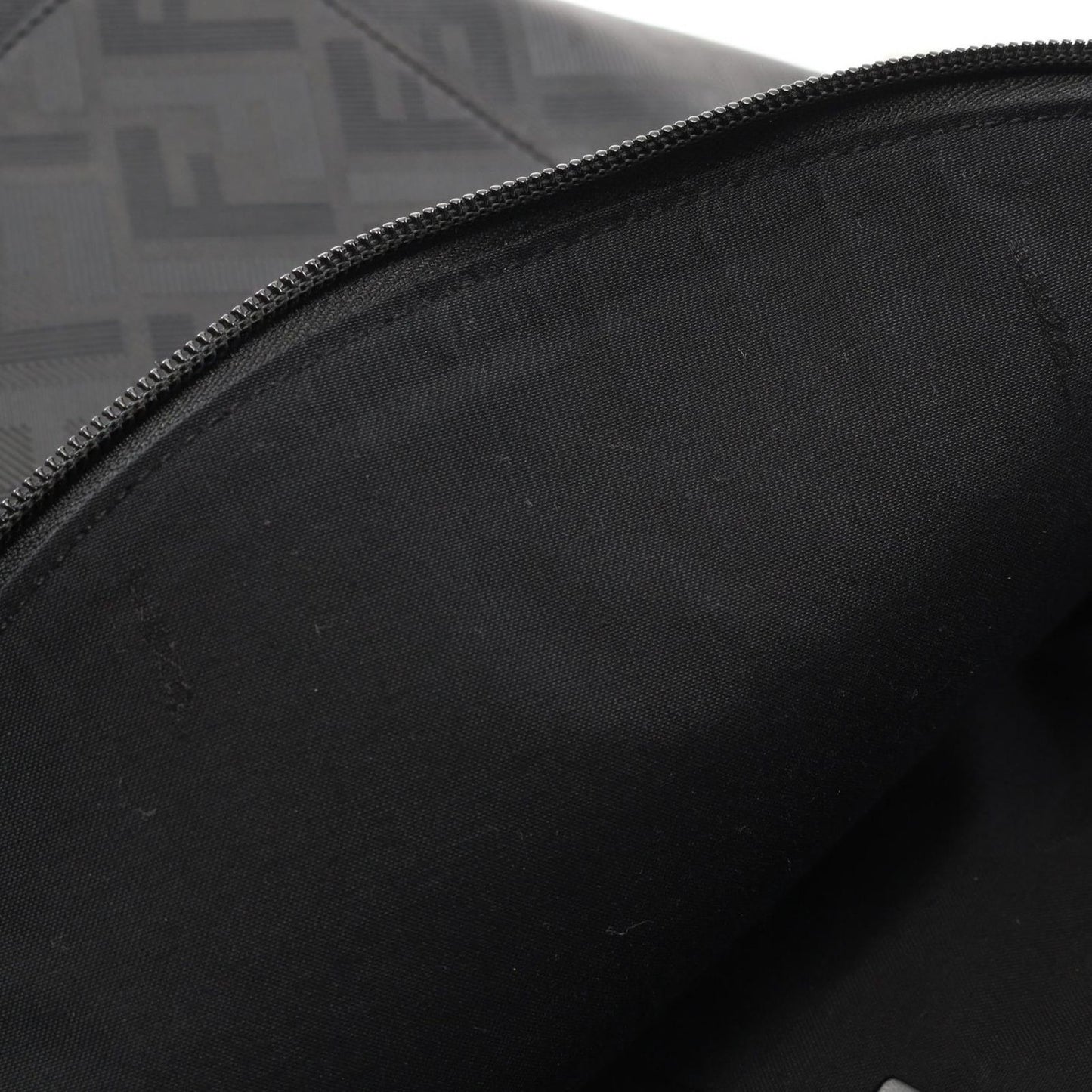 FENDI Kiodo Shadow Diagonal Backpack in Black Leather