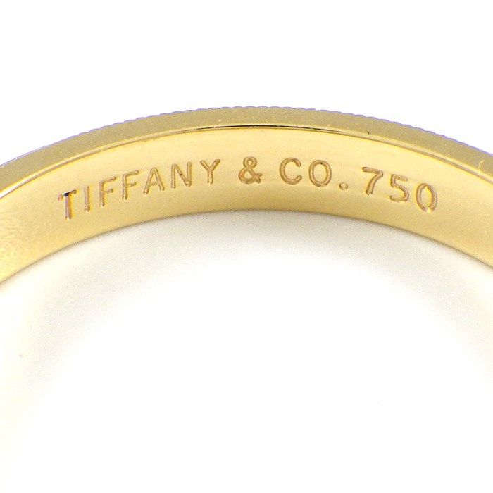 Tiffany & Co. Together Milgrain Band Ring in 18K Yellow Gold - Size 17