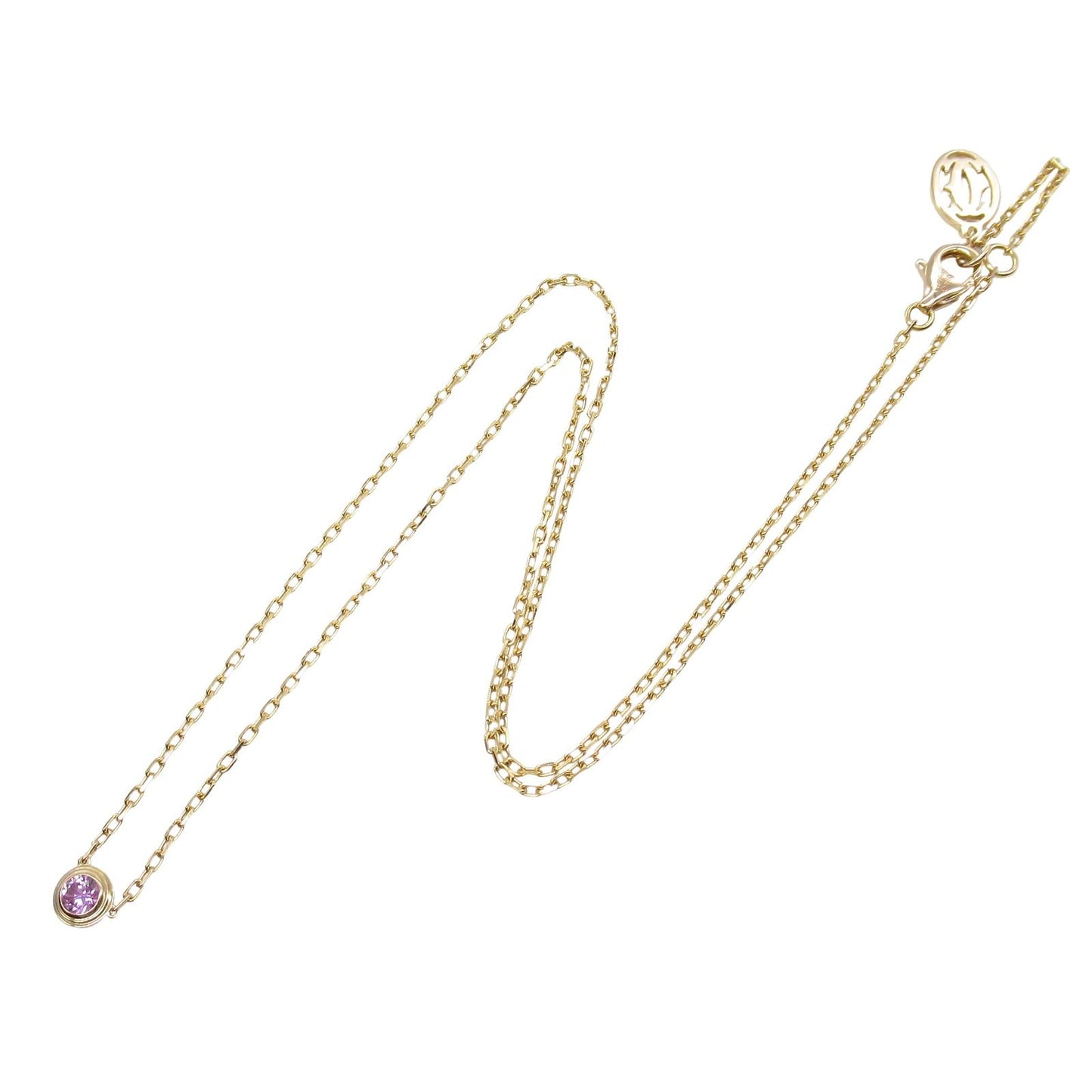 CARTIER Amour Pink Sapphire Necklace in 18K Pink Gold