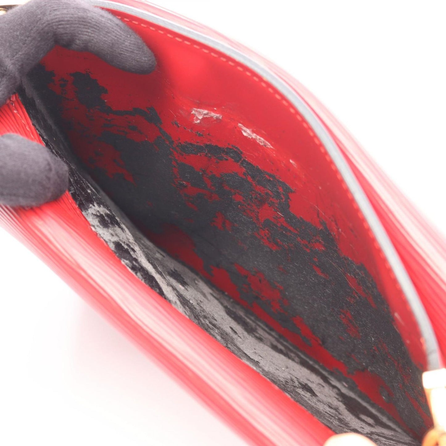 Louis Vuitton Grunel Epi Shoulder Bag in Castilian Red - Timeless Elegance