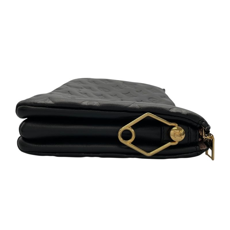 Louis Vuitton Pochette Coussin M57790 Noir Monogram Leather Shoulder Bag