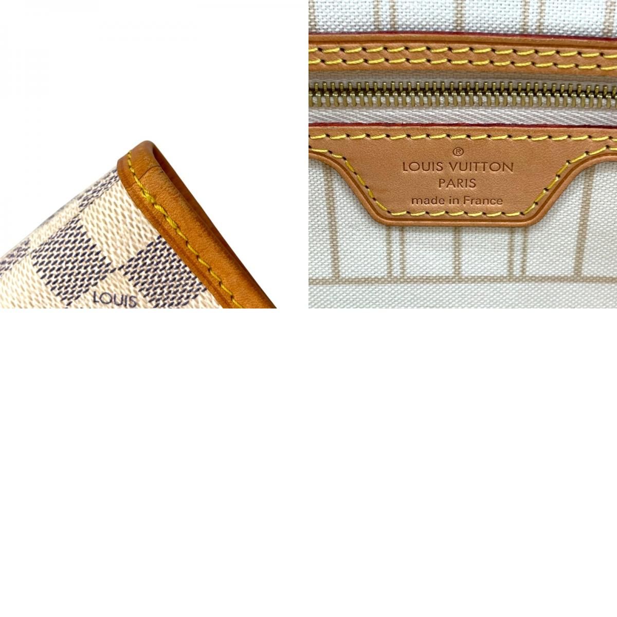 Louis Vuitton Neverfull PM Damier Azur Tote - White