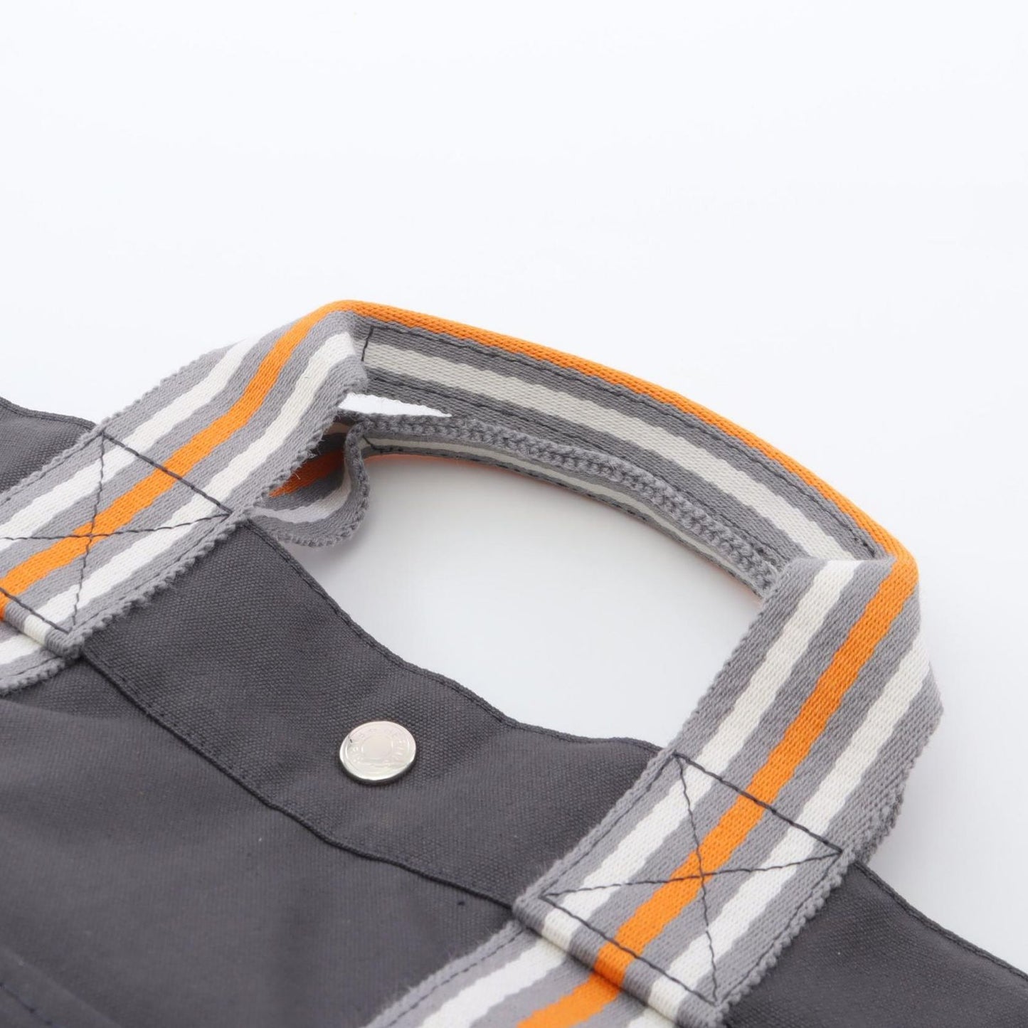 HERMES Foolto MM Tote Bag in Gray Canvas - Timeless Elegance