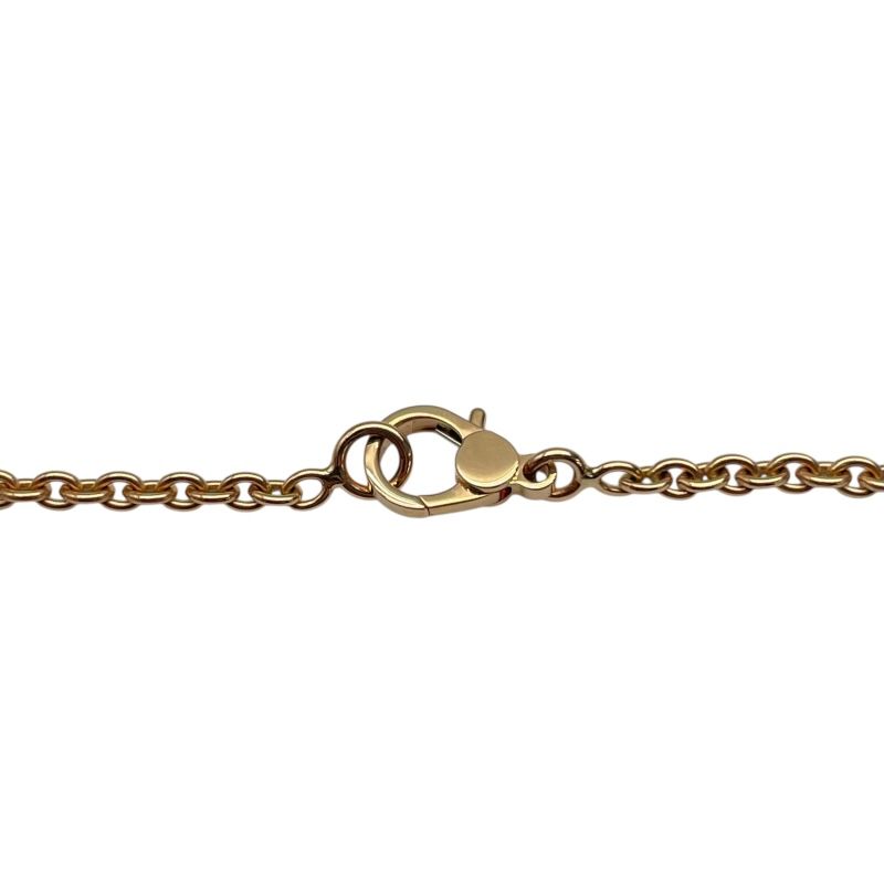 HERMES Finesse Necklace in K18 Pink Gold with Black Spinel