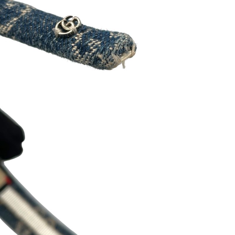 GUCCI Eco Wash Headband in Blue GG Denim - Exclusive Luxury Accessory