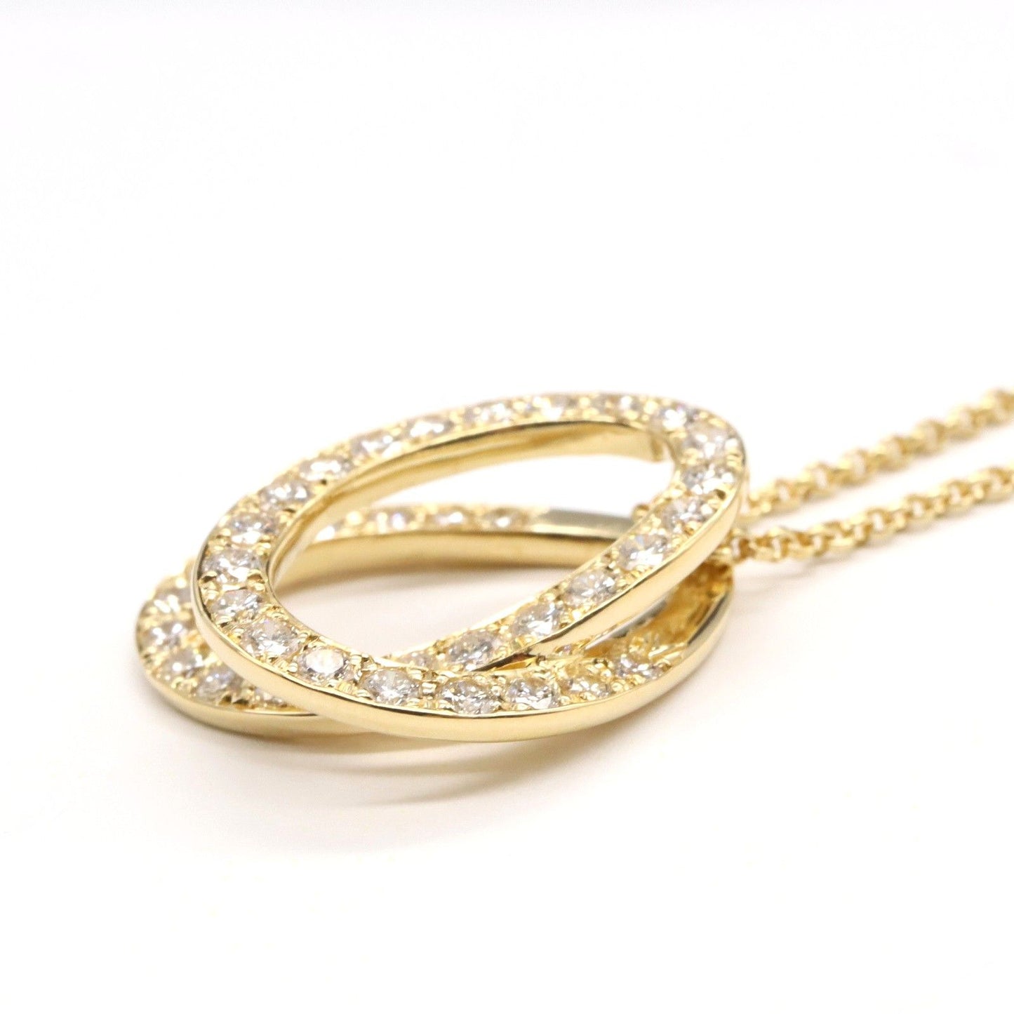Exquisite K18 Yellow Gold Diamond Necklace - 1.18ct Luxury Piece