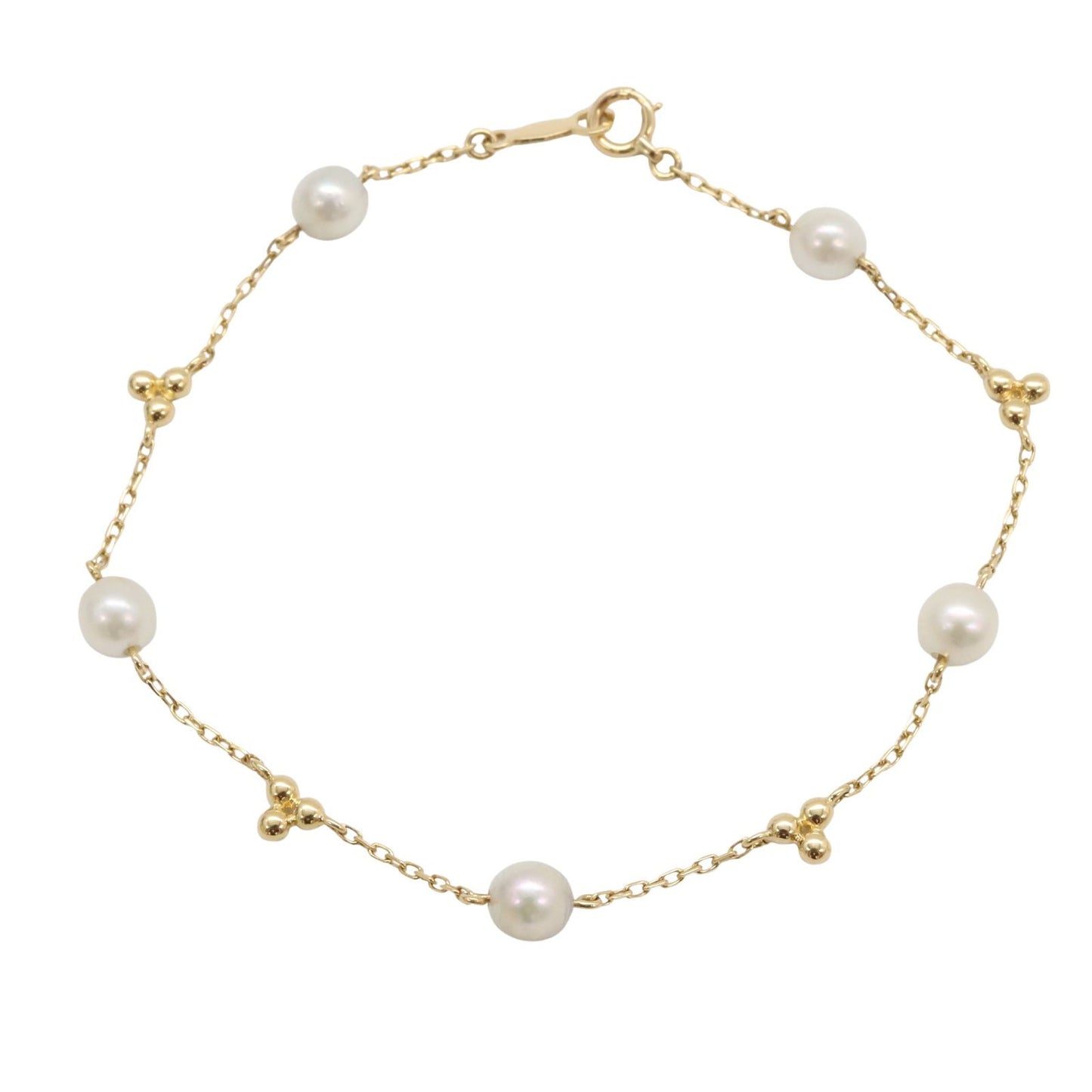 MIKIMOTO Pearl Bracelet in 18K Yellow Gold - Timeless Elegance