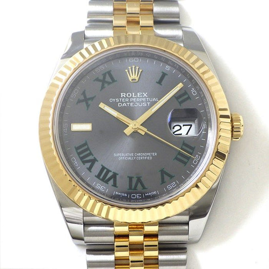 Rolex Datejust 41 126333 - Slate Dial, Fluted Bezel, Jubilee Bracelet