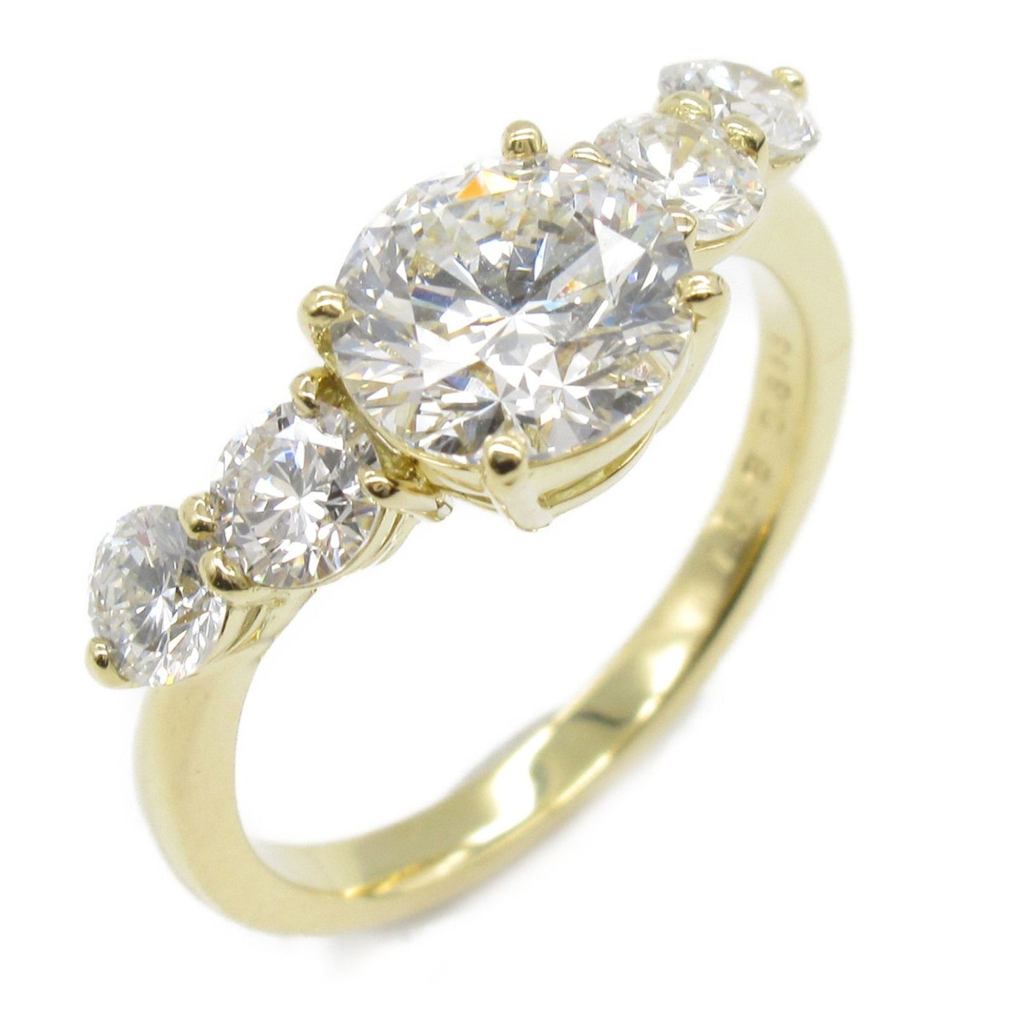 Exquisite K18 Yellow Gold Diamond Ring - 1.536ct Elegance