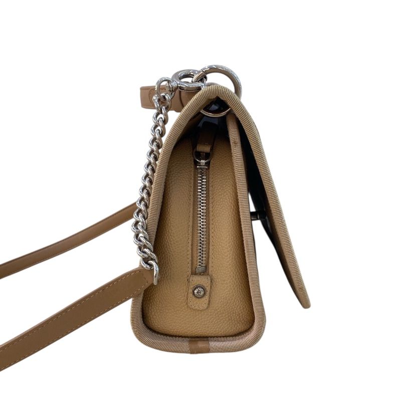 CHANEL Coco Mark 2-Way Handbag in Caviar & Canvas - Timeless Elegance