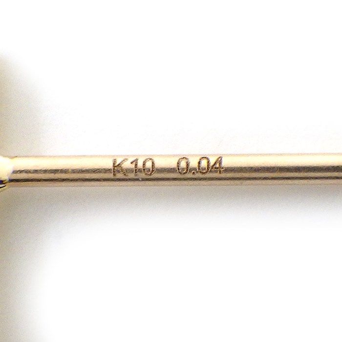 Elegant Diamond Drop Earrings in 10K Yellow Gold - 0.08ct Total