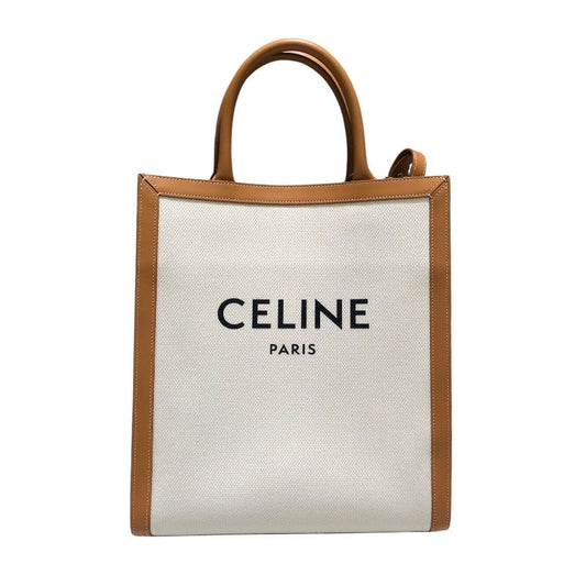 CELINE Small Vertical Calfskin White Unisex Shoulder Bag