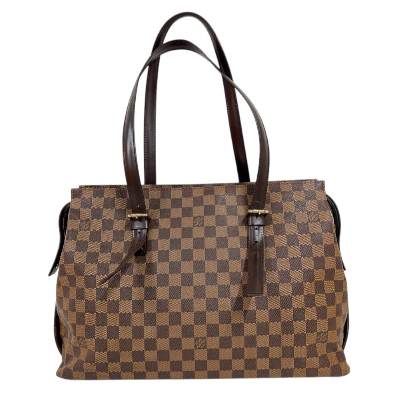 Louis Vuitton Chelsea N51119 Brown Damier Tote Bag with Gold Hardware