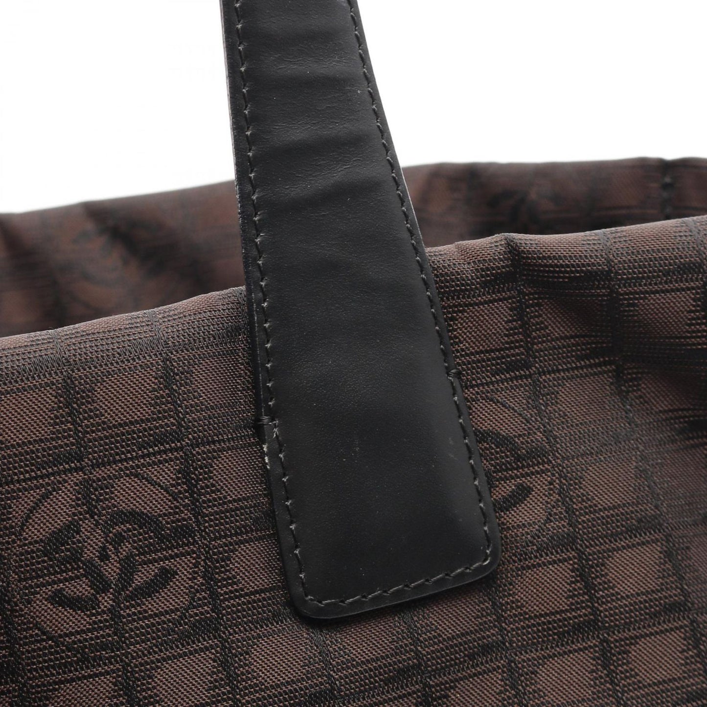 CHANEL Dark Brown Leather New Travel Line Tote Bag A26156