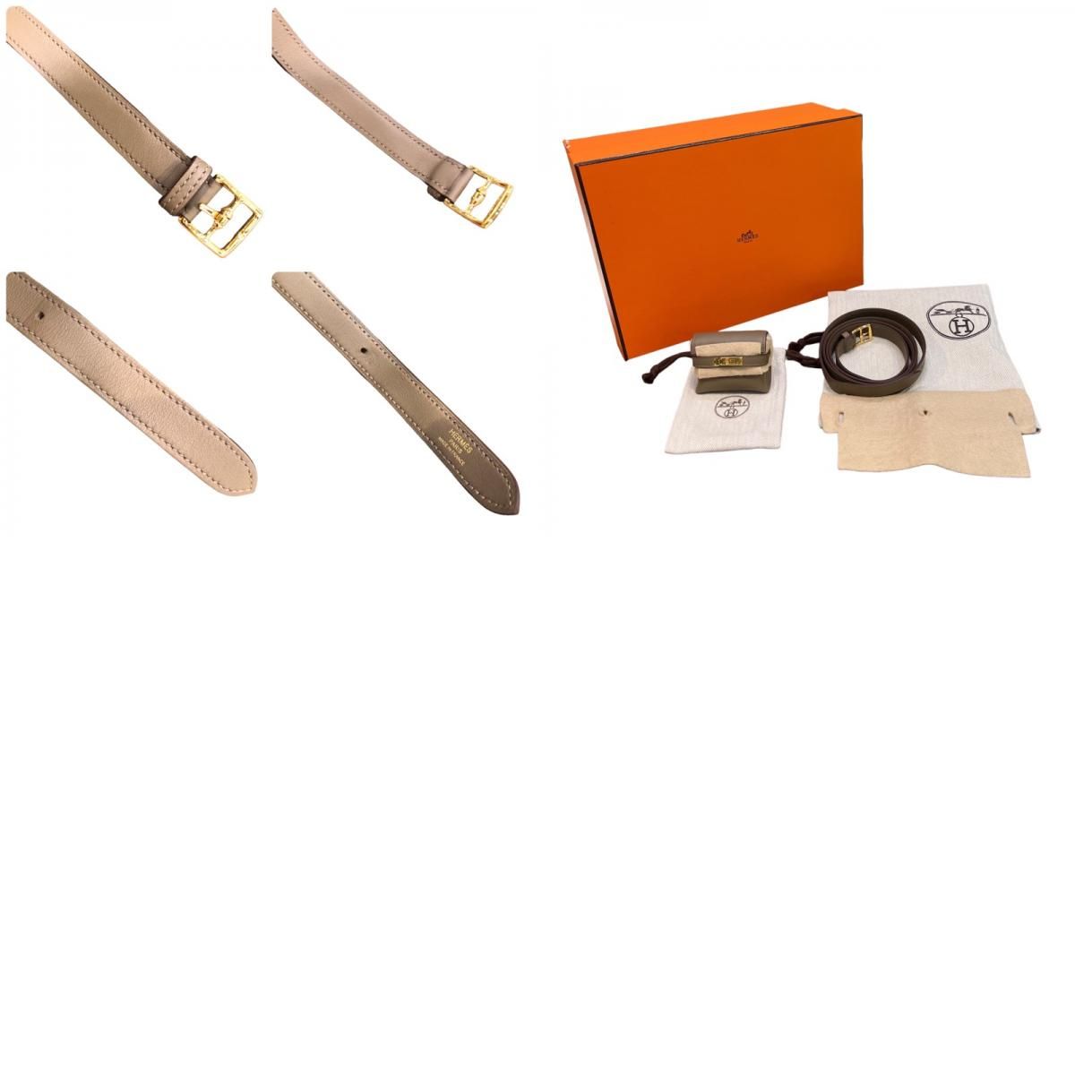 HERMES Kelly Move B Stamp Etoupe Swift Leather Shoulder Bag