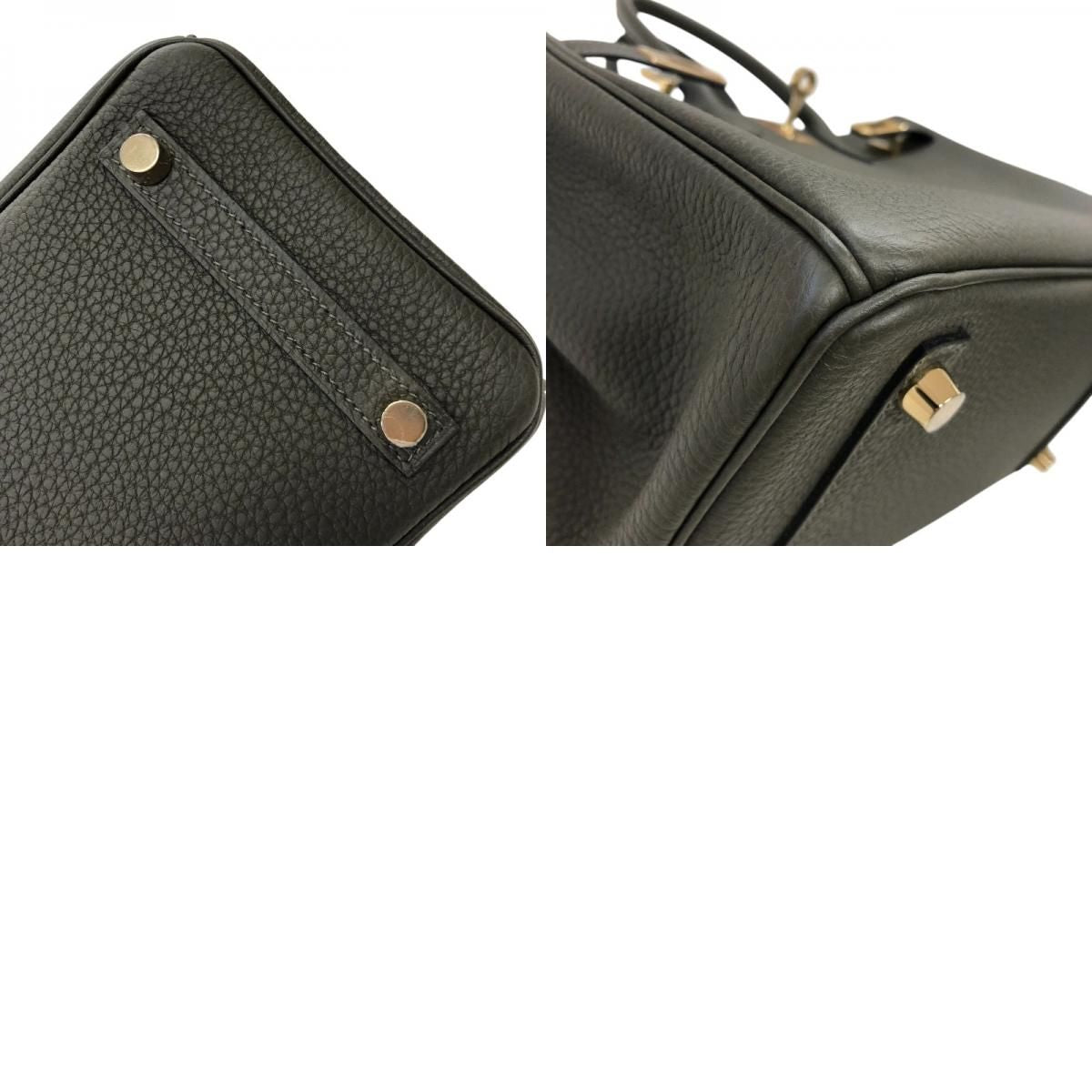 HERMES Birkin 25 Verso in Veil Maki & Blue Plume with Gold Hardware