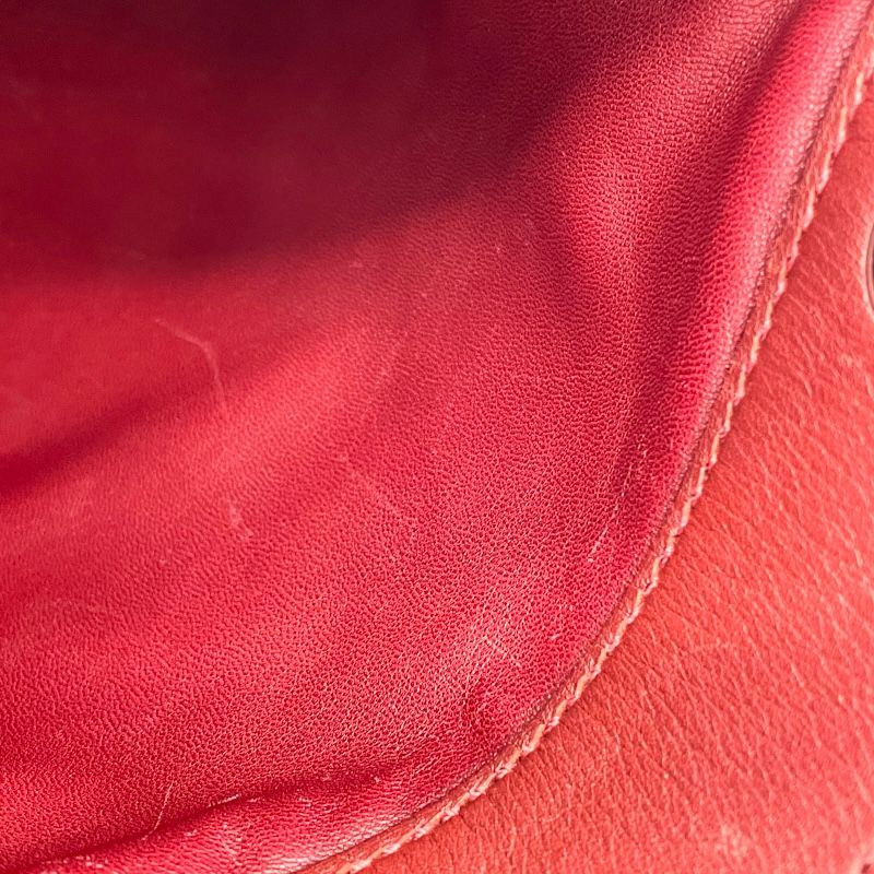 HERMES Aline Mini Shoulder Bag in Rouge Ash with Silver Hardware