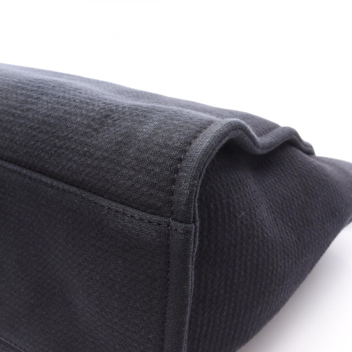 CHANEL Deauville Tote Bag A66941 in Black Canvas & Leather