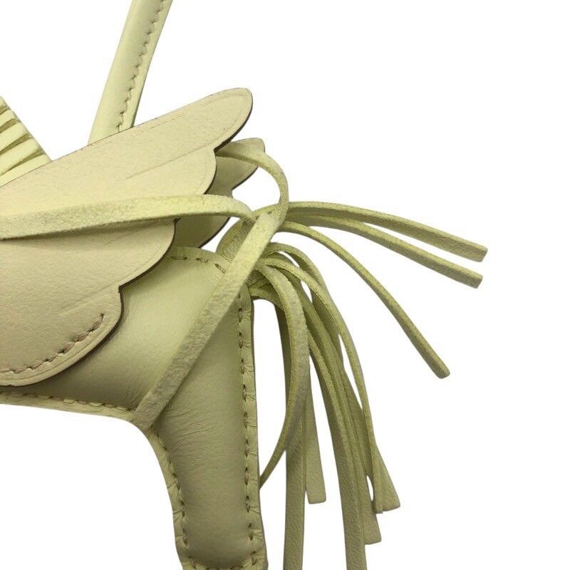 HERMES Rodeo Pegasus PM Charm in Yellow Milton - Exquisite Craftsmanship