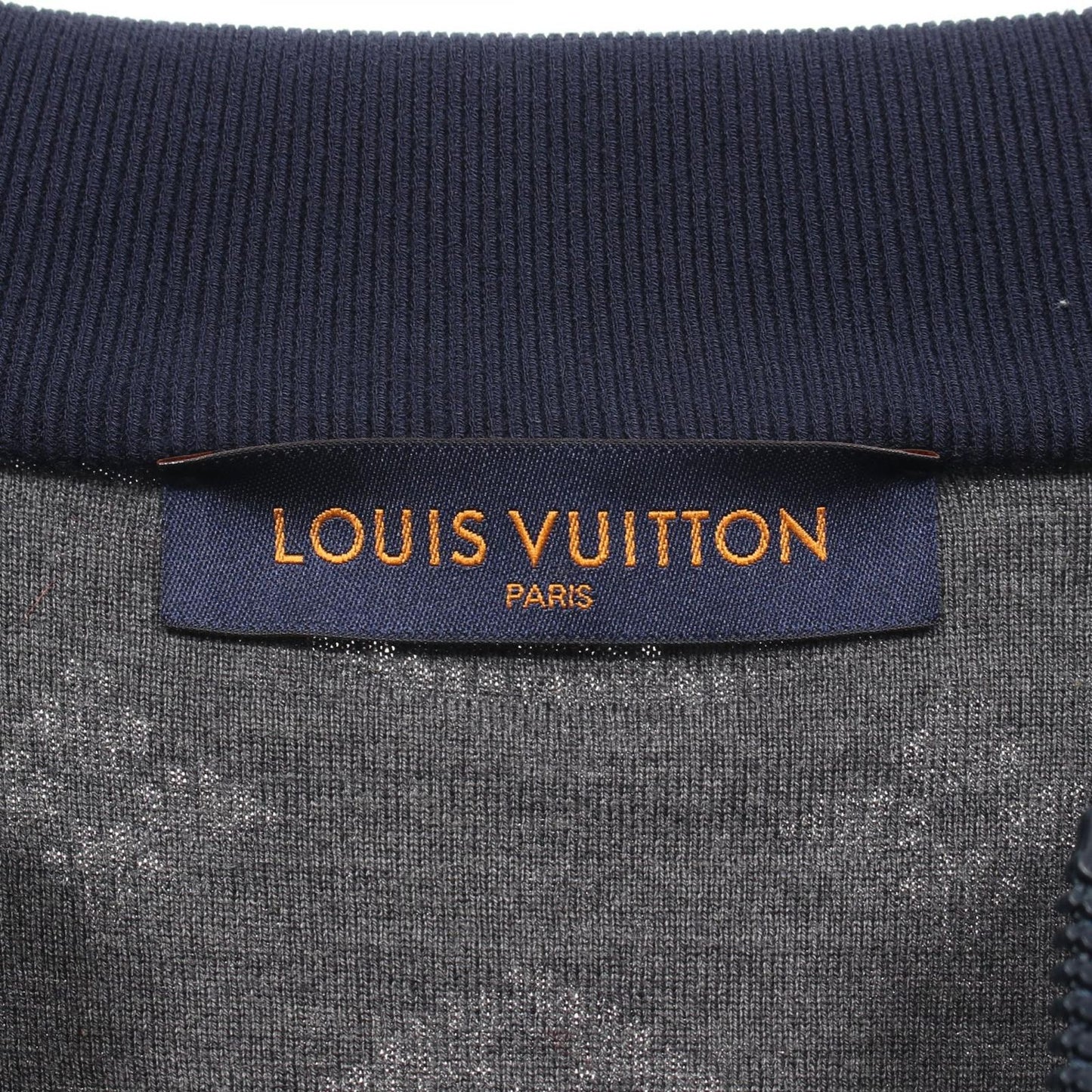 Louis Vuitton Drop Needle Monogram Knit Jacket - Navy S