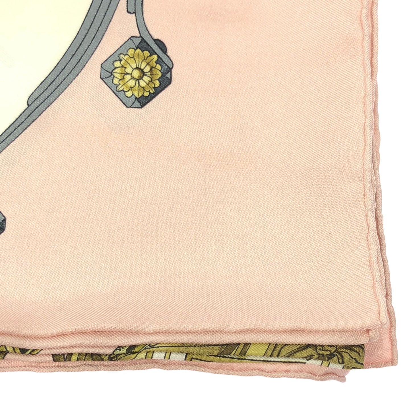 HERMES Pink Silk Scarf - Timeless Elegance