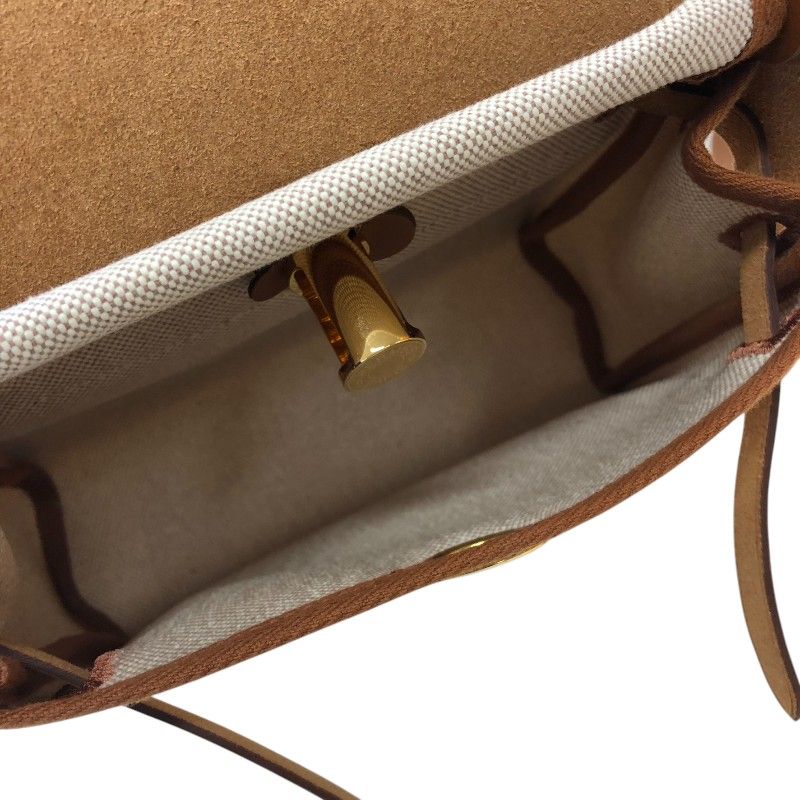 HERMES Émile Mini Zip Bag in Ecru & Gold - Exquisite Craftsmanship