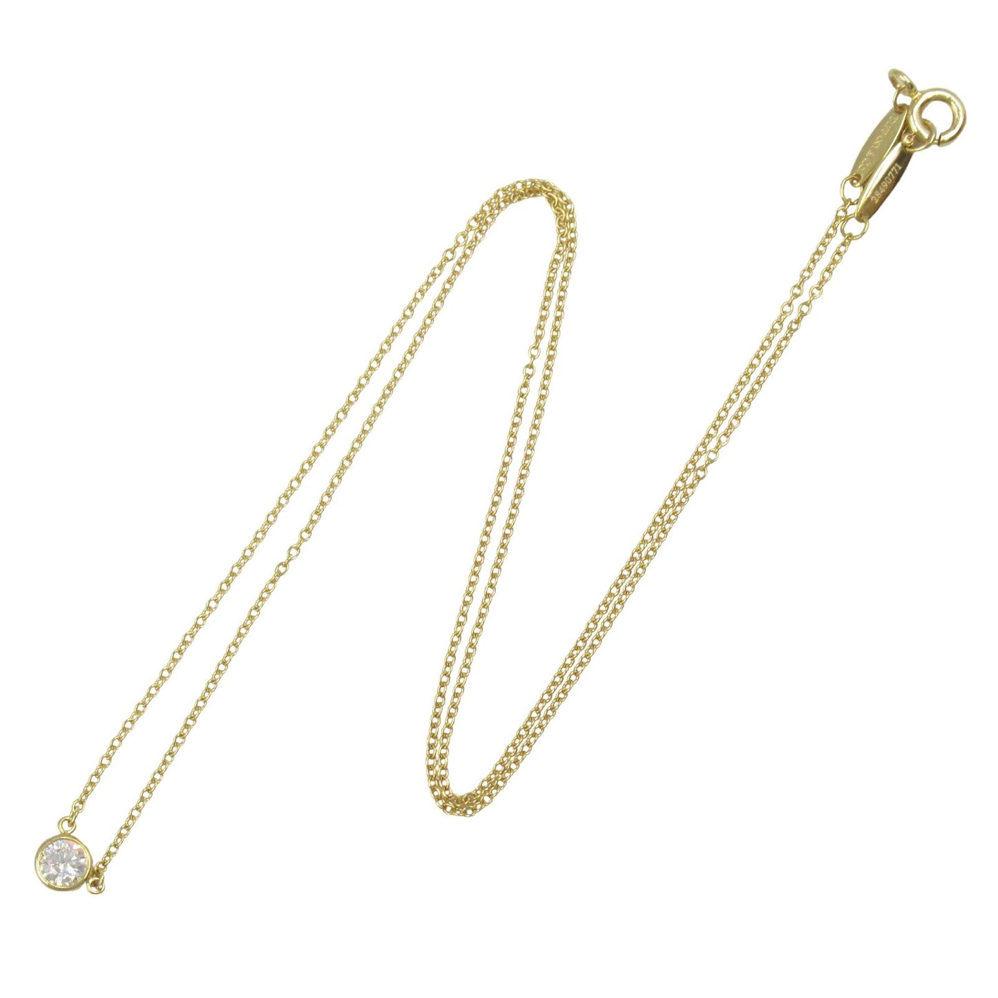 TIFFANY & CO. By the Yard Necklace in 18K Yellow Gold with Diamonds