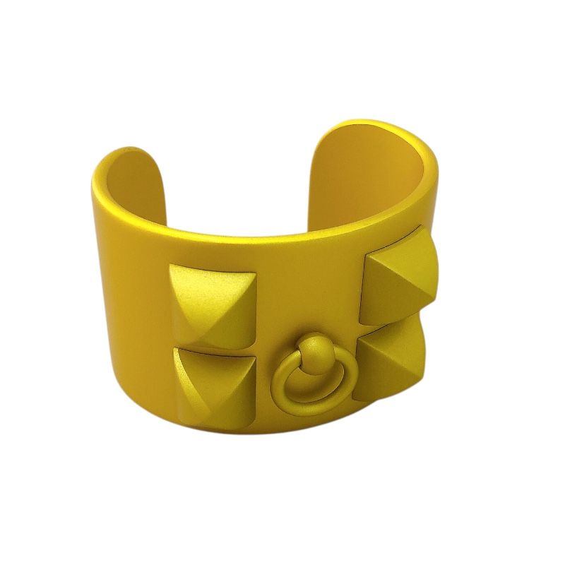 HERMES Collier de Chien Bangle in Aluminum - Exquisite Craftsmanship